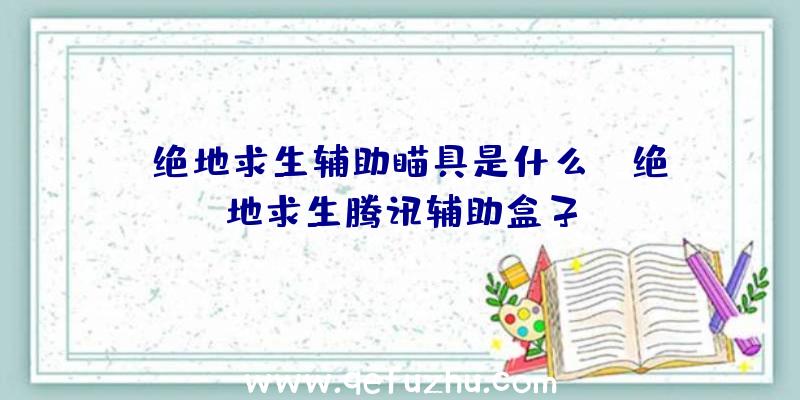 「绝地求生辅助瞄具是什么」|绝地求生腾讯辅助盒子